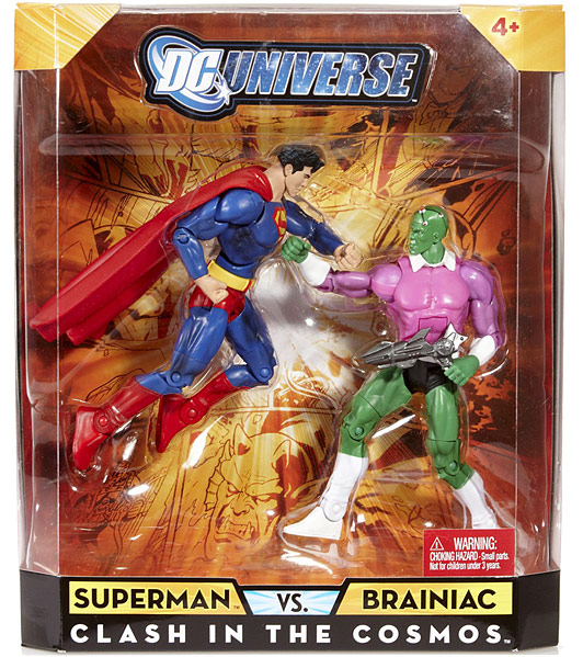 Clash in the Cosmos Figure Pack with Superman vs. Braniac