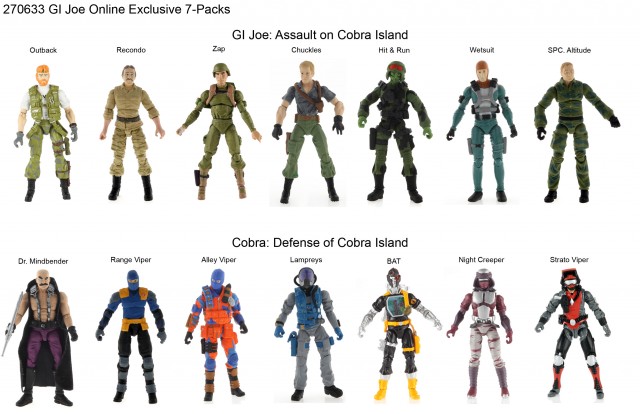 GI JOE Cobra Island 7-packs