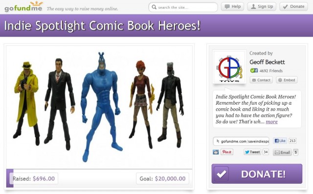 Save Indie Spotlight campaign page