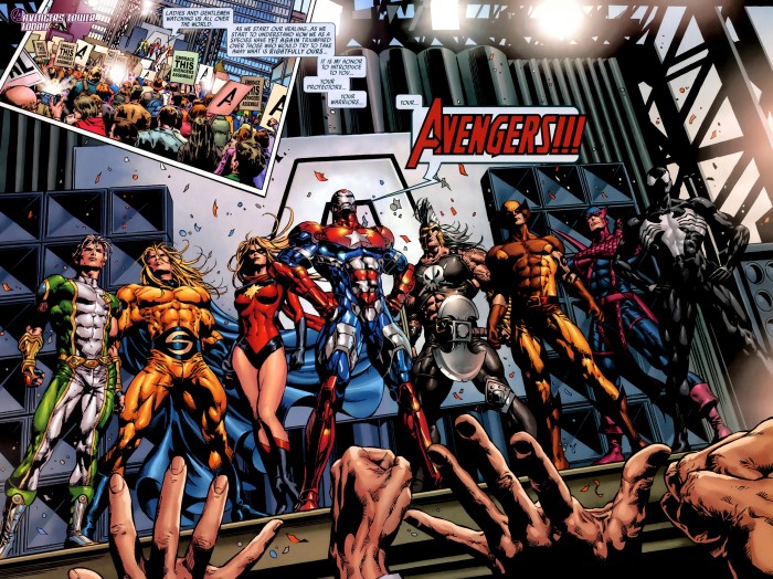 Dark Avengers 1 splash page