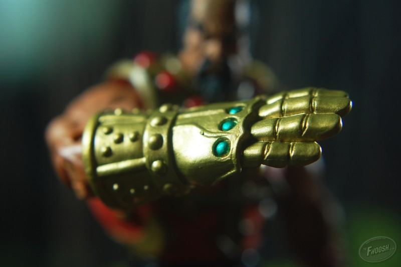 Close up of MOTUC Jitsu's chopping hand.