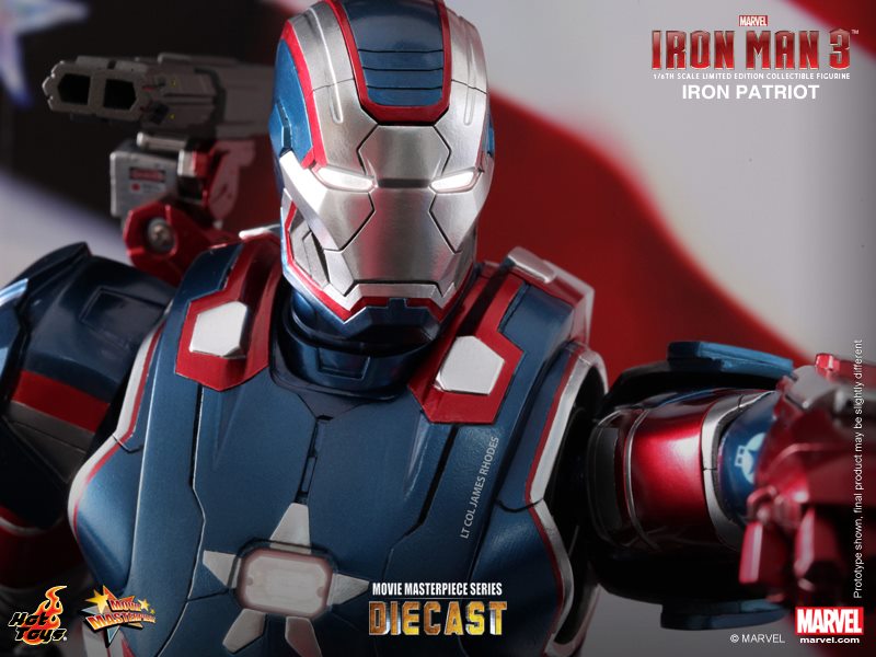 Hot Toys Iron Man 3 Iron Patriot 1