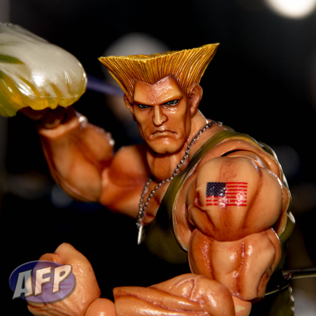  Square-Enix Street Fighter IV Guile Play Arts Kai Action Figure  : Toys & Games