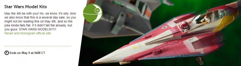 Star Wars Model Kits at Woot