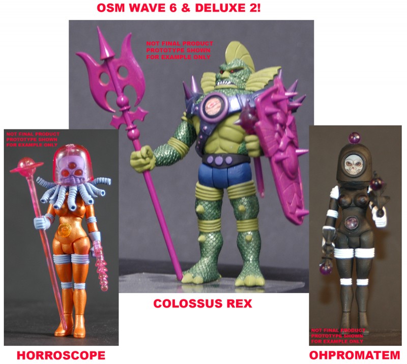 2013 Alpha Phase Edition Outer Space Men Wave 6 & Deluxe 2 set