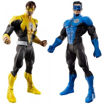 DC Universe Collector Classics Exclusive War of the Green Lanterns - Yellow Lantern Hal Jordan & Blue Lantern Kyle Rayner 2 Pack