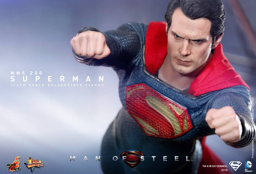 Hot Toys MMS200 Man of Steel SUPERMAN Figure 1/6th Scale HEAD SCULPT 