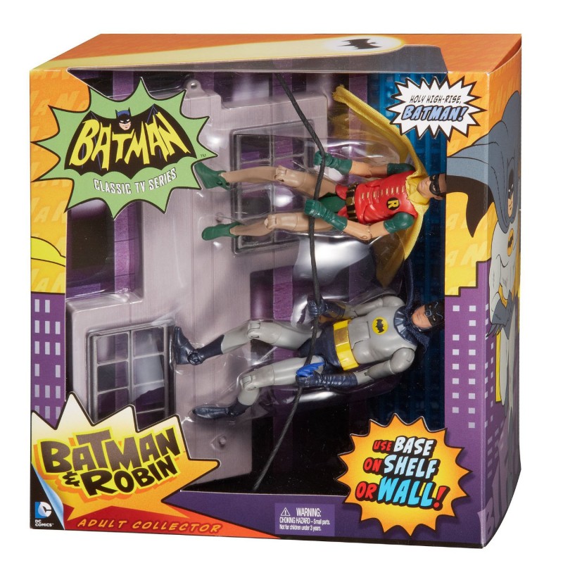 DC Comics Classic TV Series Batman and Robin Action Figure, 2-Pack