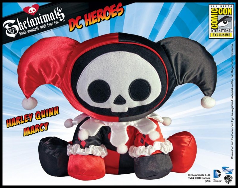 Skelanimals DC Harley Quinn Marcy mini plush