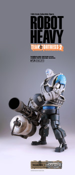 3A Toys Team Fortress 2 Mann vs Machine Robot Heavy Blue