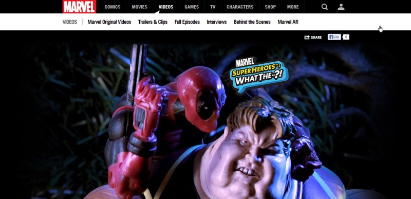 Marvel Super Heroes What The home page