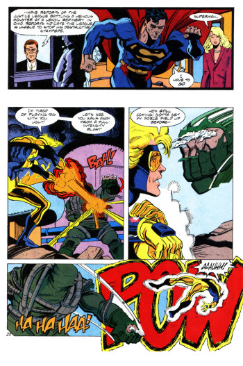 Doomsday beats up Booster Gold