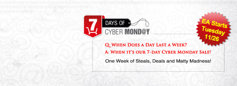 7 Days of Cyber Monday