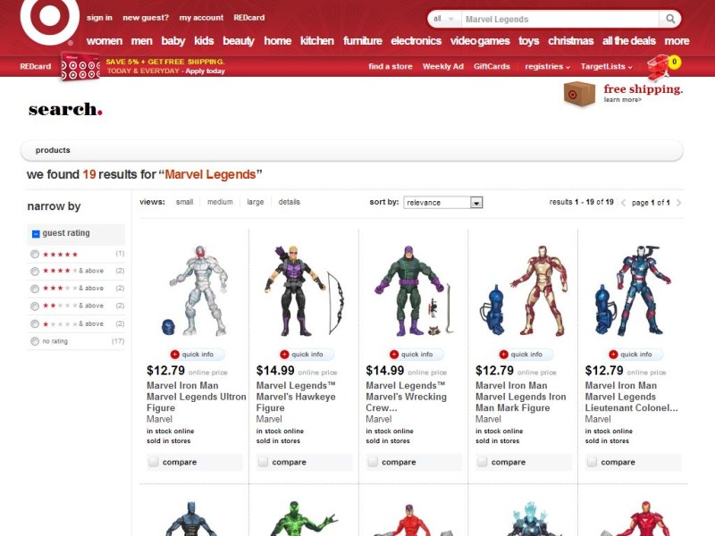 Marvel Legends Rocket Raccoon Wave at Target