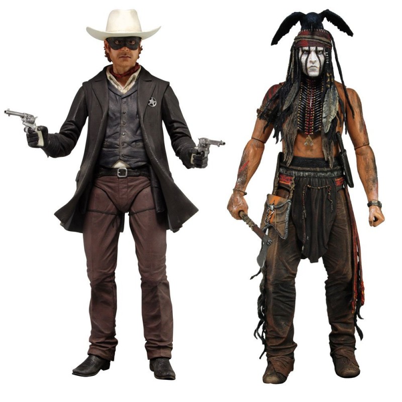 NECA The Lone Ranger - 7-Inch Deluxe Scale Action Figure (Set of 2)