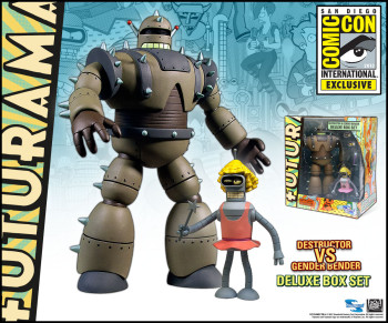 SDCC 2013 EXCLUSIVE FUTURAMA DESTRUCTOR GENDER BENDER BOX SET