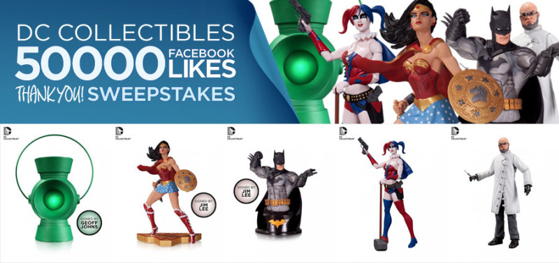 DC Collectibles 50K Likes Sweepstakes