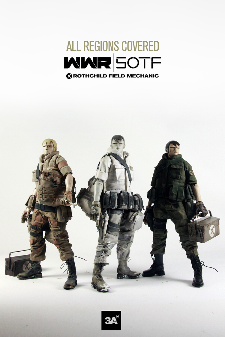 ThreeA Toys WWR SOTF Civic Dropcloths and Rothchild Field