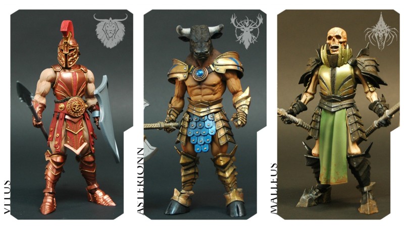 Four Horsemen Mythic Legions - Vitus, Asterionn, and Malleus