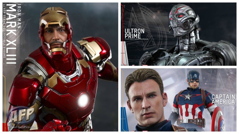 Hot Toys Avengers 2 Age of Ultron - Iron Man, Captain America, and Ultron Prime