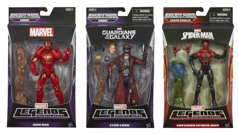 Marvel Legends Guardians of the Galaxy Iron Man, Star Lord, and Superior Spider-Man on sale at Target