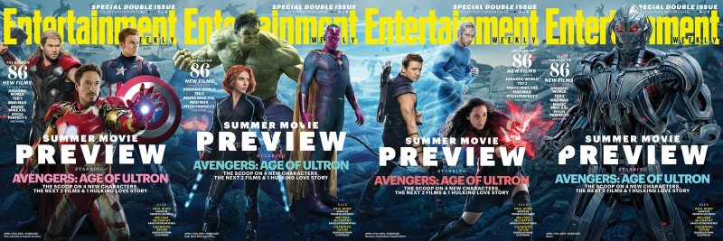 Entertainment Weekly Summer Movie Preview Age of Ultron - covers combined 2
