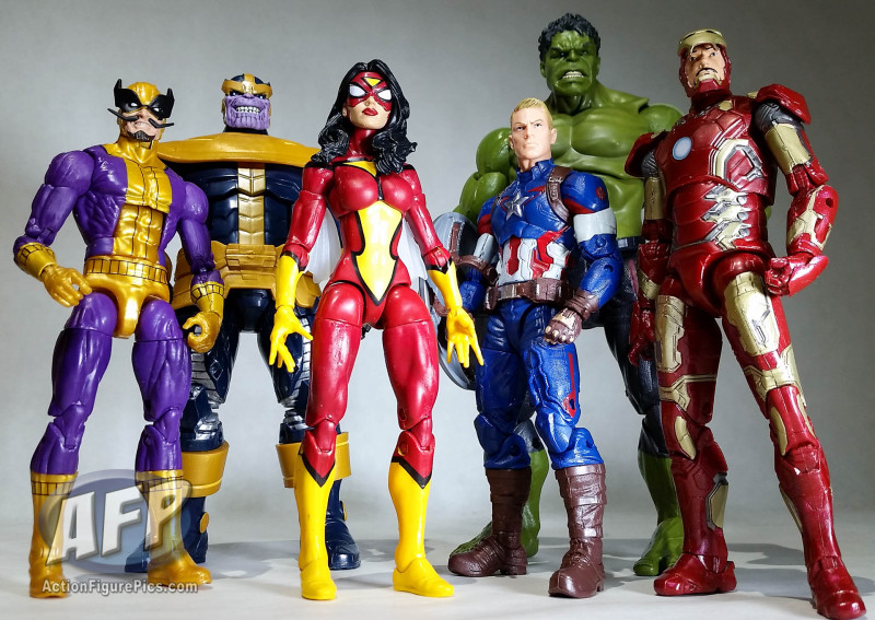 Marvel Legends Thanos wave group shot (8 of 8)