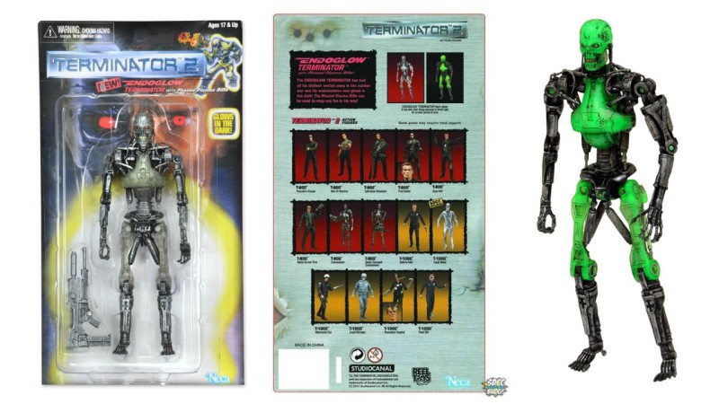 NECA SDCC exclusive Terminator 2 Retro Endoglow Endoskeleton