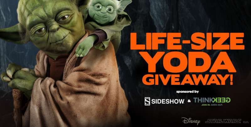 Sideshow ThinkGeek Life-Size Yoda Giveaway