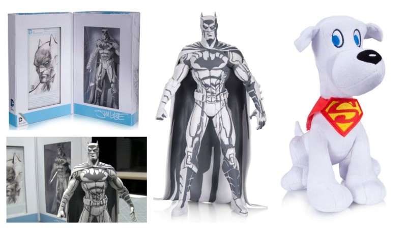 DC Collectibles SDCC 2015 exclusives - Jim Lee Blue Line Batman and Krypto Plush