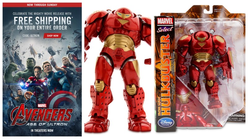 Marvel Shop free shipping and Marvel Select Hulkbuster Iron Man