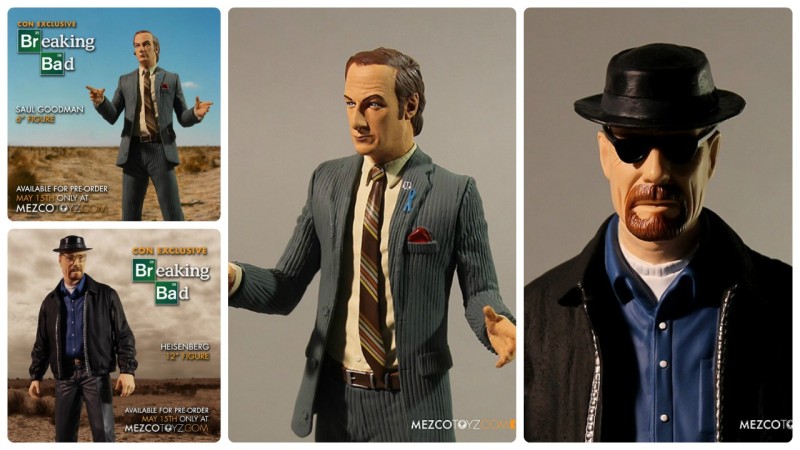 Mezco SDCC 2015 exclusive Breaking Bad Saul Goodman and Heisenberg