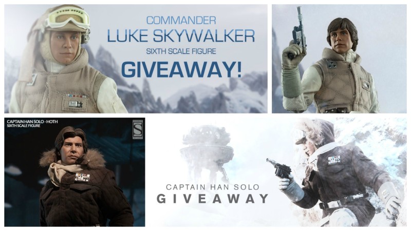 Sideshow Hoth Luke Skywalker and Han Solo giveaways