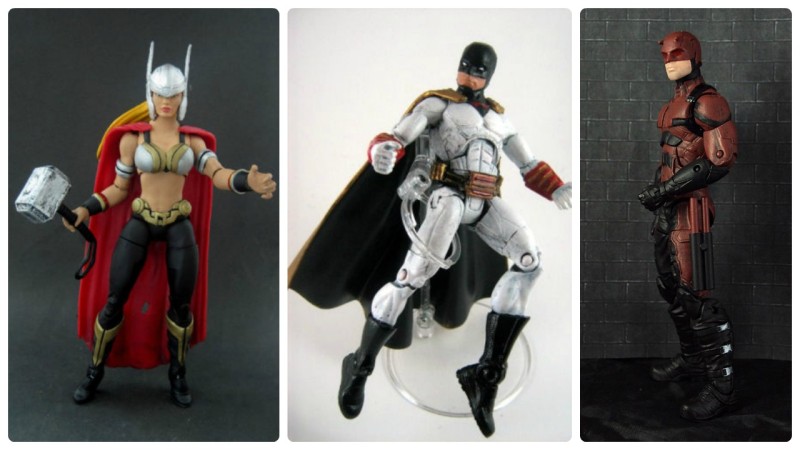 Border Patrol - Marvel Legends Thor (female), Space Ghost, and Daredevil (Netflix red)