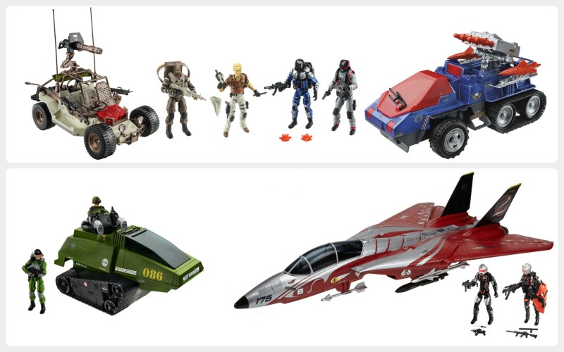 SDCC 2015 Hasbro G.I. JOE Desert Duel and Crimson Strike Sets