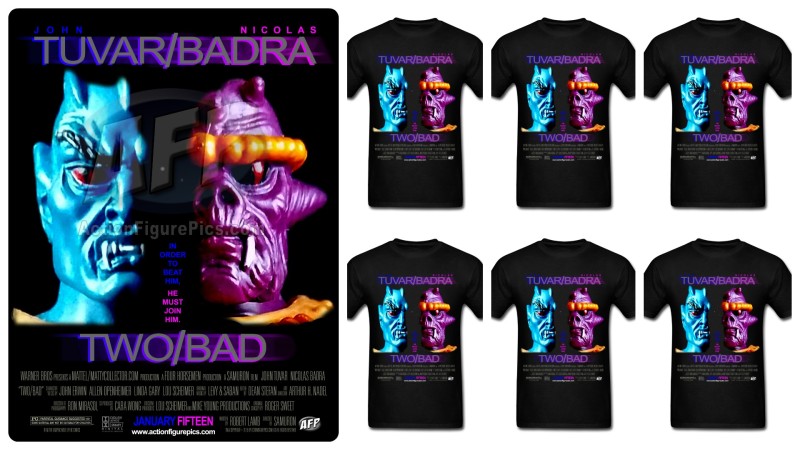 Two-Bad parody movie poster t-shirt