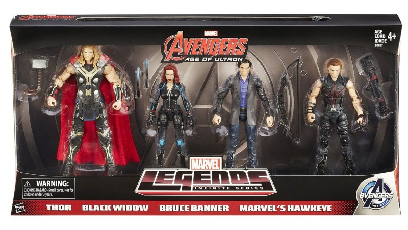 Amazon Exclusive Marvel Legends Avengers 4-Pack - packaged