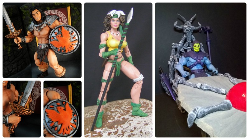 Border Patrol - Conan the Barbarian, Savage Land Rogue, and Skeletor's Bone Throne and Scrying Table